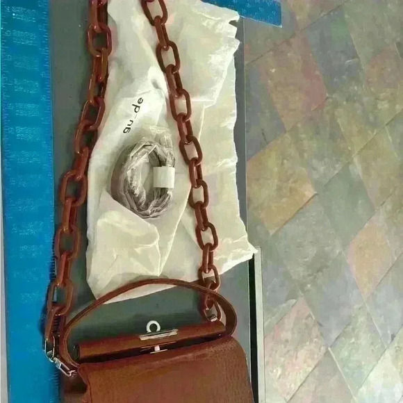 gu_de  Milky Bag.  Three Way Mock Croc Leather Handbag. NWT - Picture 7 of 13